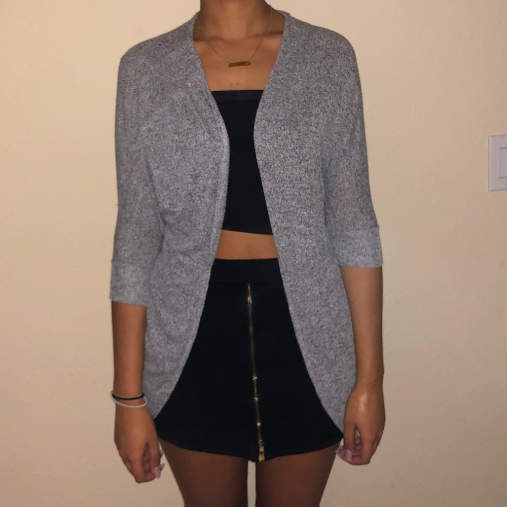 Grey cardigan